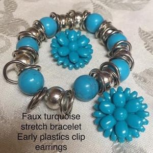 8 different TURQUOISE colored jewelry all for $50